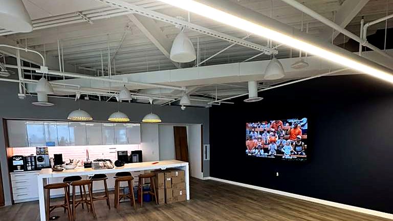 Commercial office renovation finished, South Florida